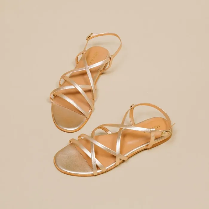 Women Sandals Jonak Sandals With Intertwined Straps