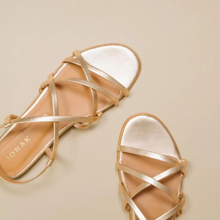 Women Sandals Jonak Sandals With Intertwined Straps