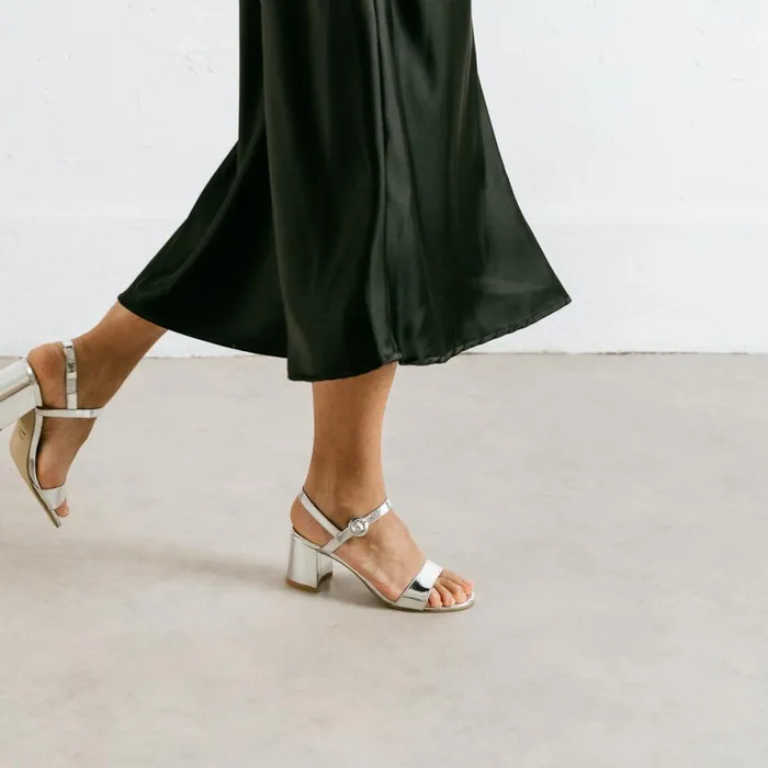Women Sandals Jonak Sandals With Small Heels And Square Toe