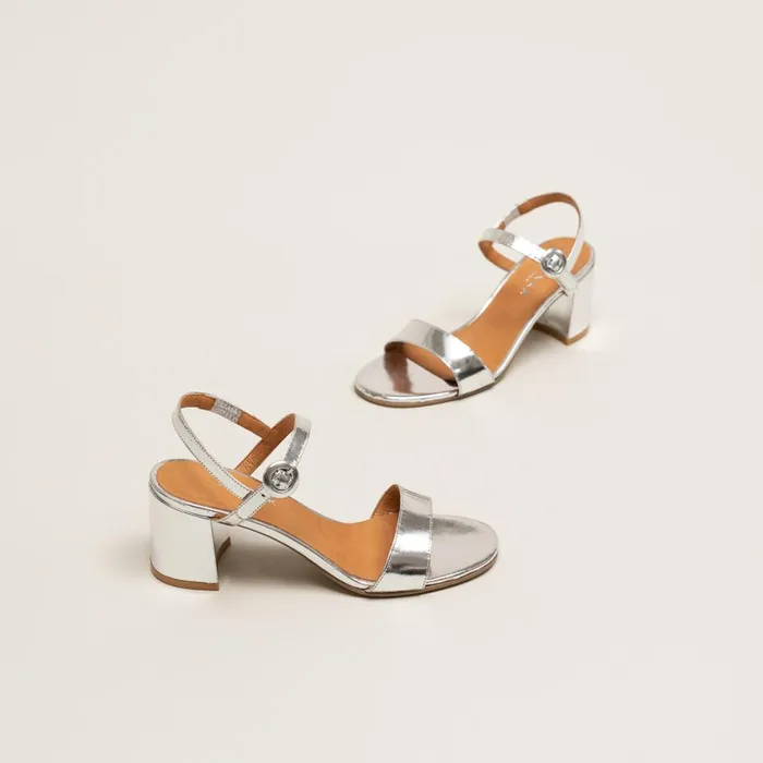 Women Sandals Jonak Sandals With Small Heels And Square Toe