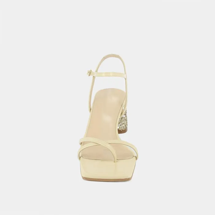 Women Sandals Jonak Square Heel And Toe Sandals