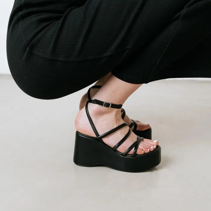 Women Sandals Jonak Strappy And Platform Sandals