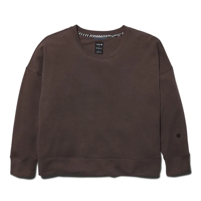Women Shelter Crew Sweatshirt With Butter Blend Plum Stance Hoodies and Jackets