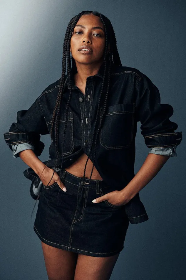 Women Skirts and Shorts Cotton On Denim Mini Skirt Indigo
