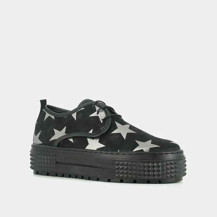 Women Sneakers Jonak Black LaceUp Sneakers