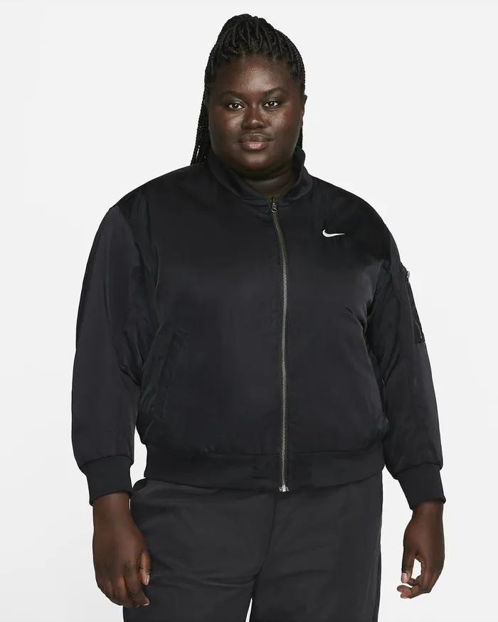 Women Sportswear Blackblackwhite Nike Jackets