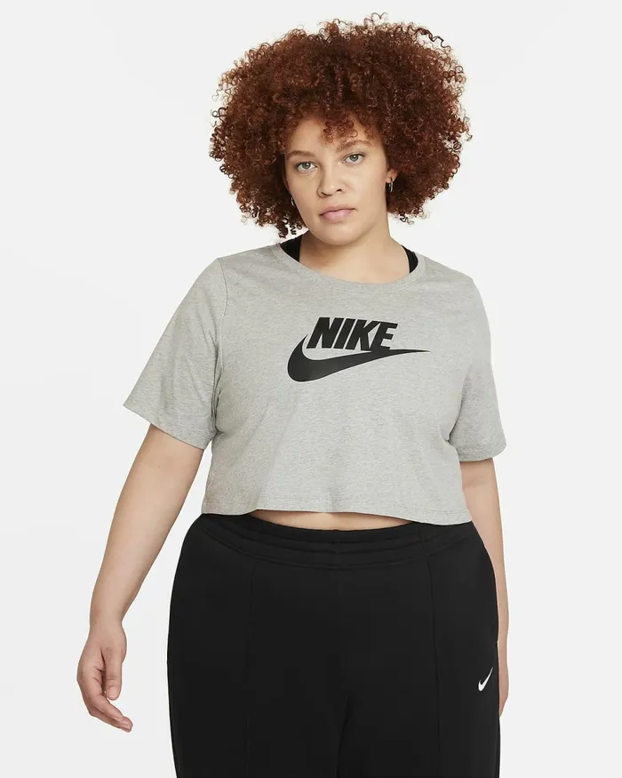Women Sportswear Dark Grey Heather Nike Tops And TShirts