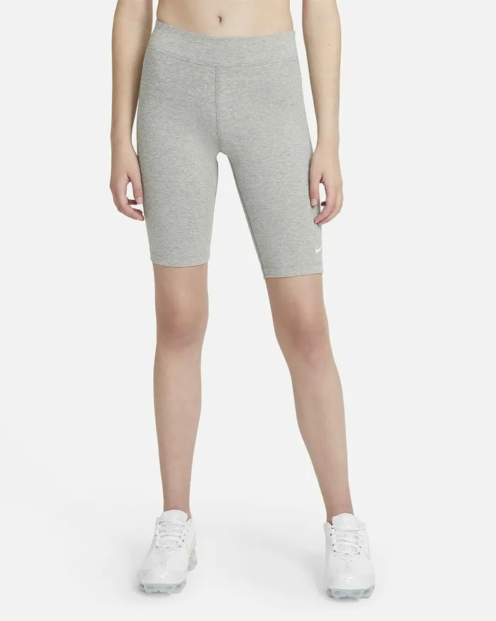 Women Sportswear Essential Dark Grey Heatherwhite Nike Shorts