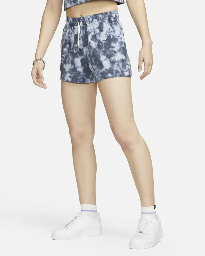 Women Sportswear Gridirondiffused Blue Nike Shorts