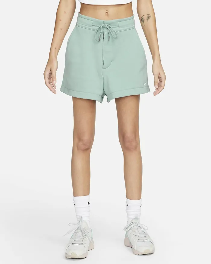 Women Sportswear Modern Fleece Mineraljade Ice Nike Shorts