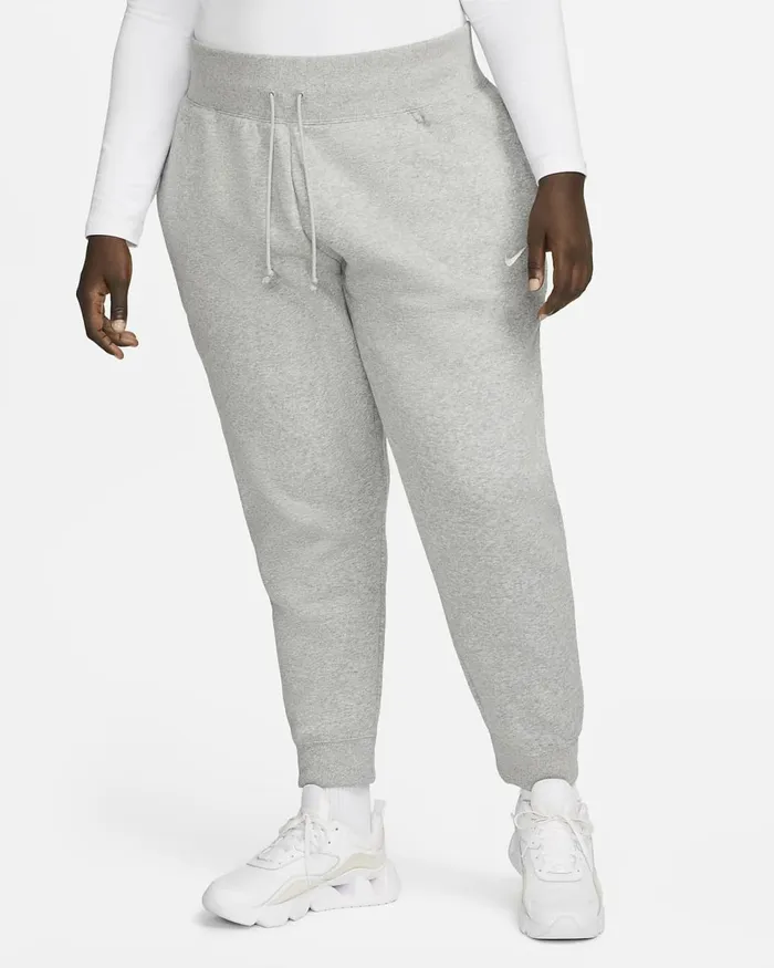 Women Sportswear Phoenix Fleece Dark Grey Heathersail Nike Trousers