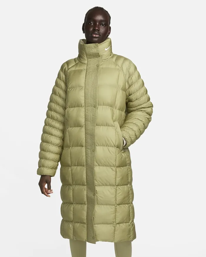 Women Sportswear Swoosh Puffer Primaloft Neutral Olivewhite Nike Jackets