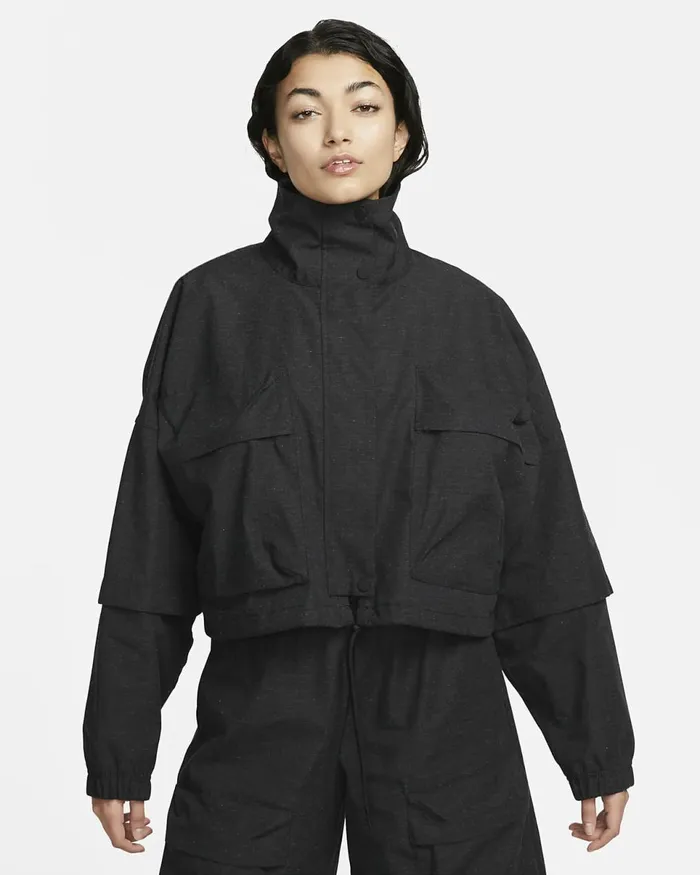 Women Sportswear Tech Pack Black Heatherblack Nike Jackets