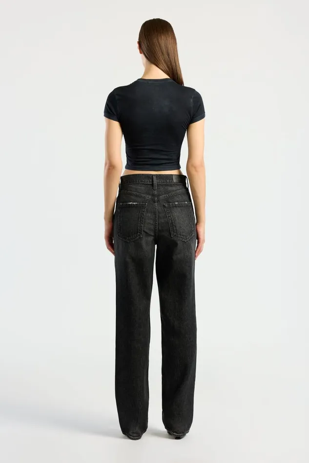 Women Standard Baby Tee Vintage Black COTTON CITIZEN Tees Women Standard Baby Tee Vintage Black COTTON CITIZEN Tees