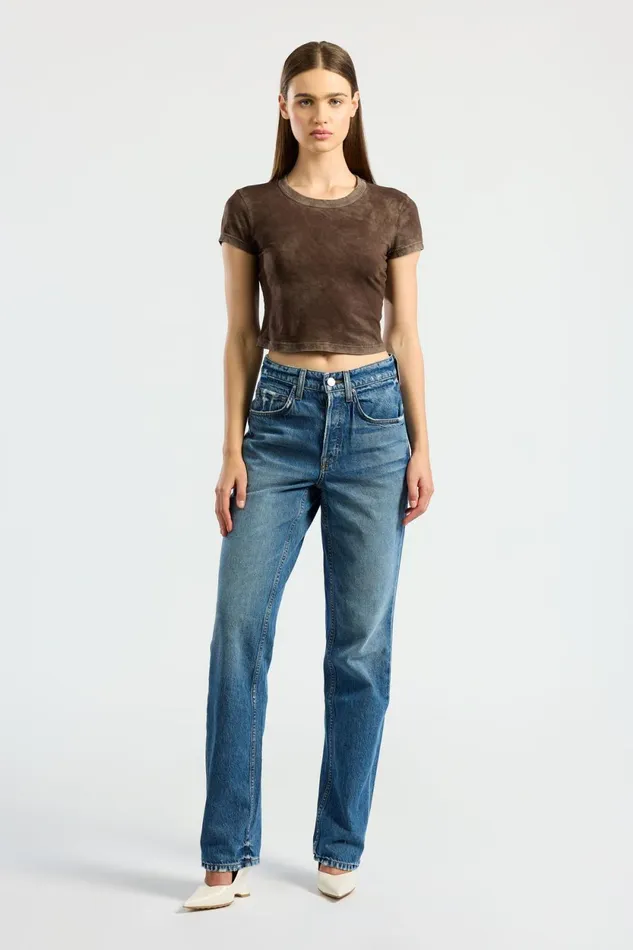 Women Standard Baby Tee Vintage Espresso COTTON CITIZEN Tees Women Standard Baby Tee Vintage Espresso COTTON CITIZEN Tees