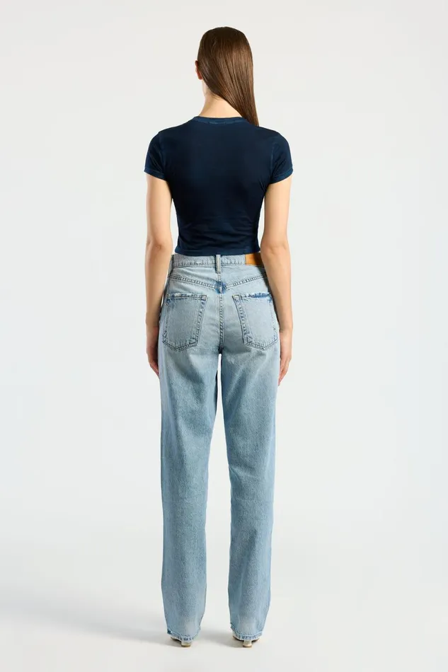 Women Standard Baby Tee Vintage Navy COTTON CITIZEN Tees Women Standard Baby Tee Vintage Navy COTTON CITIZEN Tees