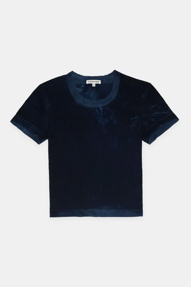 Women Standard Baby Tee Vintage Navy COTTON CITIZEN Tees Women Standard Baby Tee Vintage Navy COTTON CITIZEN Tees