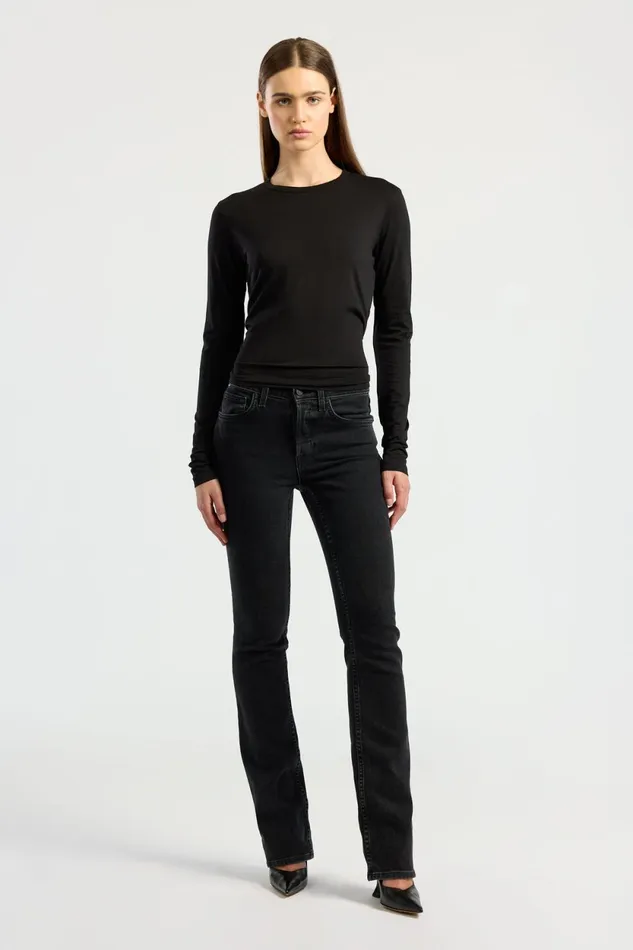 Women Standard Long Sleeve Shirt Jet Black COTTON CITIZEN Shirts Women Standard Long Sleeve Shirt Jet Black COTTON CITIZEN Shirts