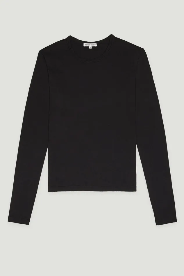 Women Standard Long Sleeve Shirt Jet Black COTTON CITIZEN Shirts Women Standard Long Sleeve Shirt Jet Black COTTON CITIZEN Shirts