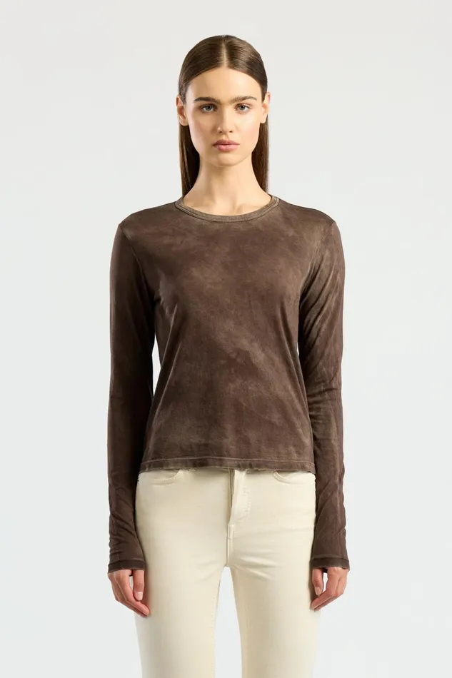 Women Standard Long Sleeve Shirt Vintage Espresso COTTON CITIZEN Shirts