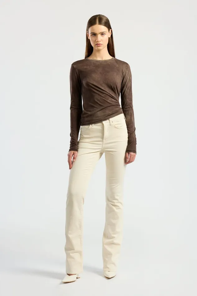 Women Standard Long Sleeve Shirt Vintage Espresso COTTON CITIZEN Shirts Women Standard Long Sleeve Shirt Vintage Espresso COTTON CITIZEN Shirts