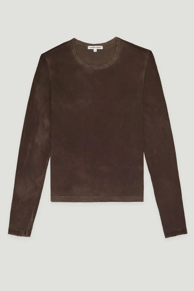 Women Standard Long Sleeve Shirt Vintage Espresso COTTON CITIZEN Shirts Women Standard Long Sleeve Shirt Vintage Espresso COTTON CITIZEN Shirts