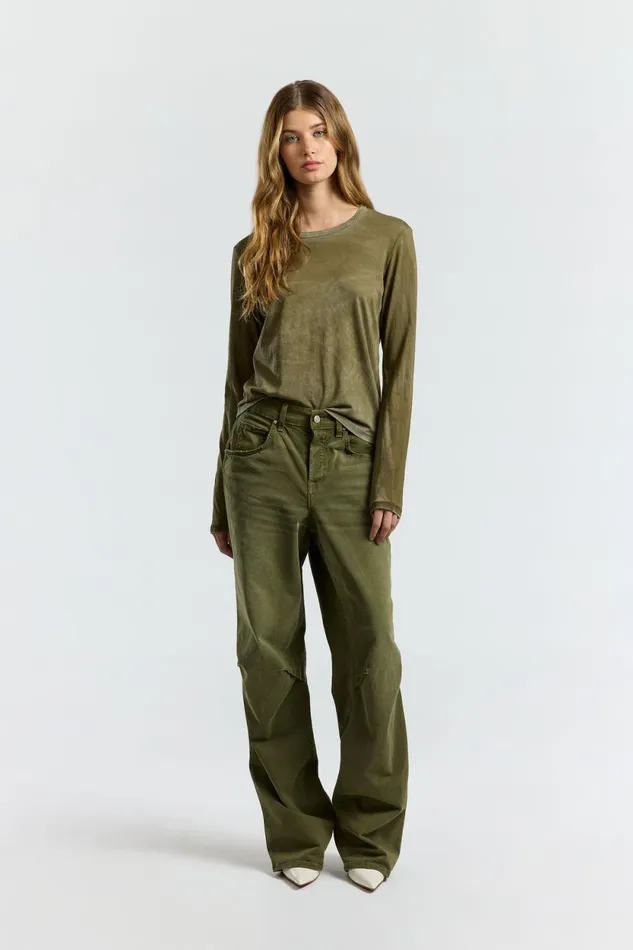 Women Standard Long Sleeve Shirt Vintage Fern COTTON CITIZEN Shirts Women Standard Long Sleeve Shirt Vintage Fern COTTON CITIZEN Shirts