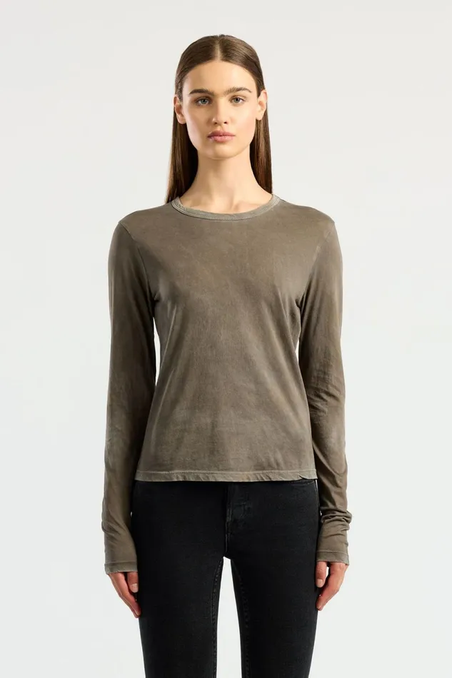 Women Standard Long Sleeve Shirt Vintage Taupe COTTON CITIZEN Shirts