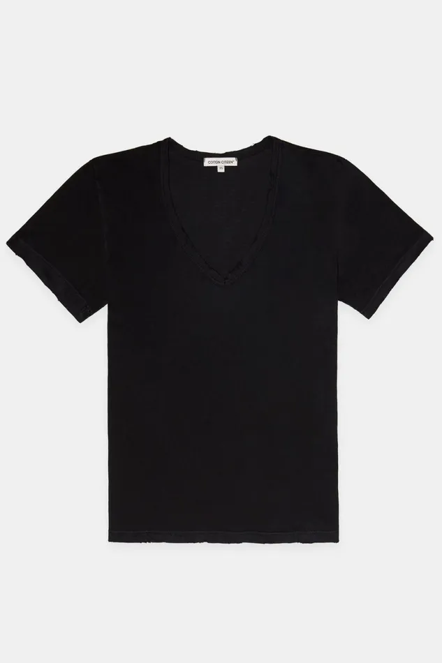 Women Standard VNeck Tee Jet Black COTTON CITIZEN Tees