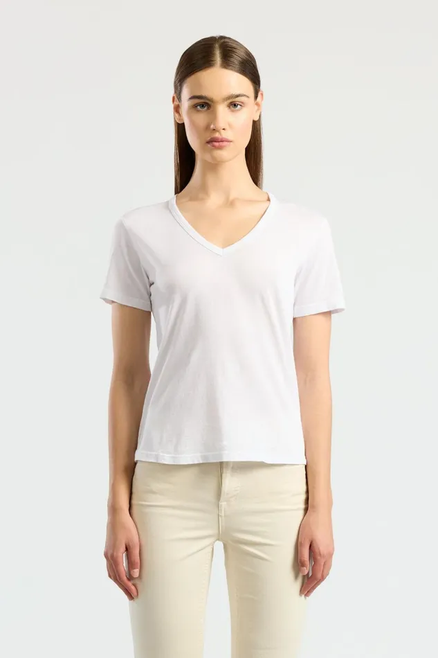 Women Standard VNeck Tee White COTTON CITIZEN Tees
