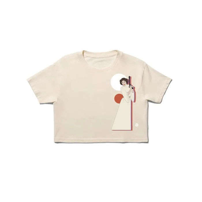 Women Star Wars By Jaz Crop TShirt Vintagewhite Stance Crop Tops