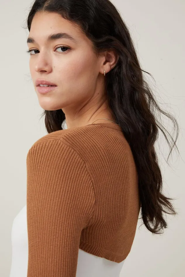 Women Sweaters and Cardigans Cotton On Rib Pullover Shrug Pinecone Women Sweaters and Cardigans Cotton On Rib Pullover Shrug Pinecone