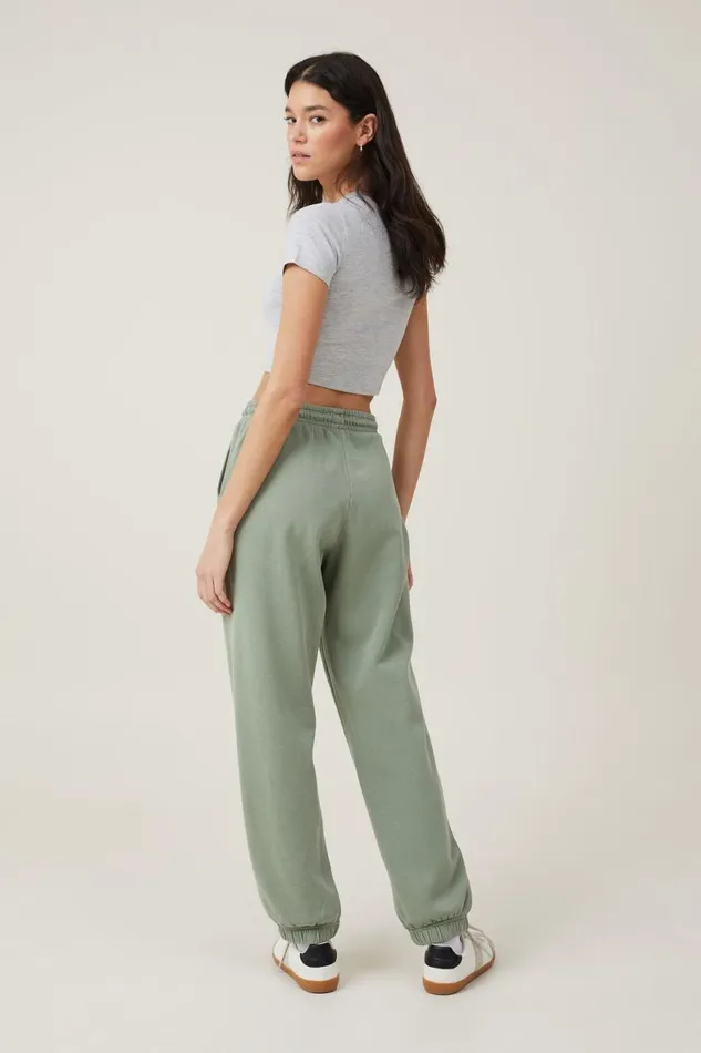 Women Sweats and Hoodies Cotton On Classic Washed Sweatpant Washed Sage