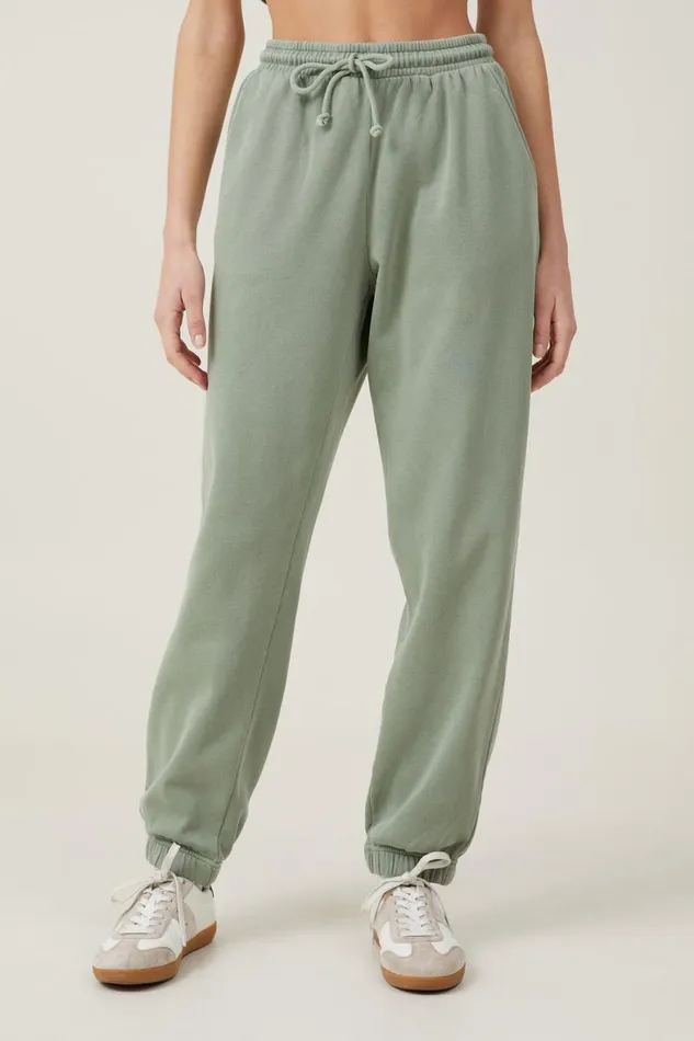 Women Sweats and Hoodies Cotton On Classic Washed Sweatpant Washed Sage