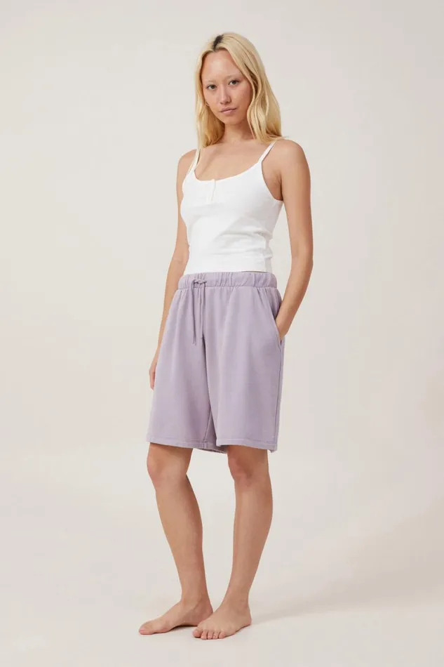 Women Sweats and Hoodies Cotton On Fleece Lounge Jort Lavender Aura