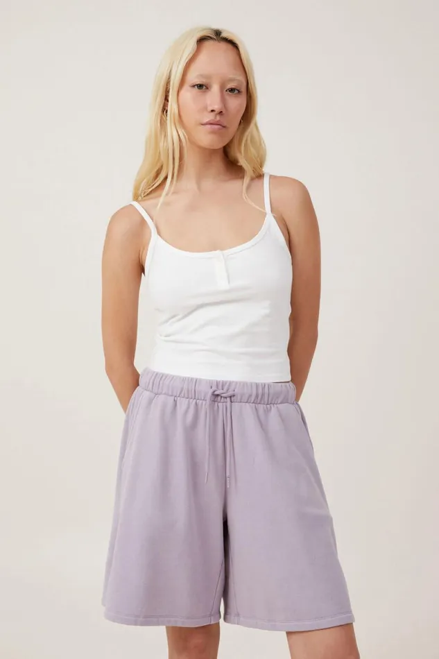 Women Sweats and Hoodies Cotton On Fleece Lounge Jort Lavender Aura