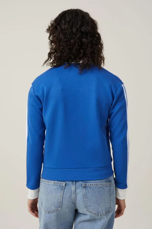 Women Sweats and Hoodies Cotton On Retro Sporty Zip Through Blue Moon White Women Sweats and Hoodies Cotton On Retro Sporty Zip Through Blue Moon White
