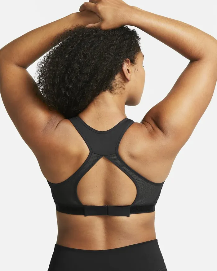 Women Swoosh Blackblackdark Smoke Greywhite Nike Sports Bras