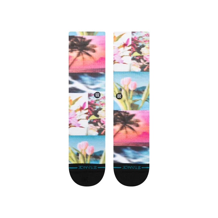 Women Take A Picture Poly Crew Socks Floral Stance Crew