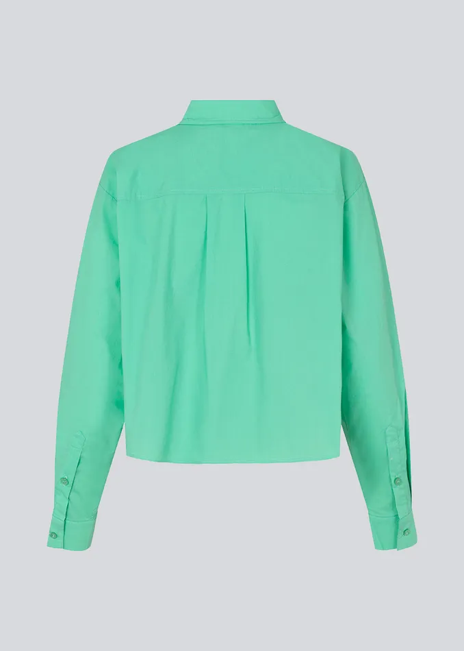 Women TapirMD Cropped Shirt Calm Jade Modstrm Shirts