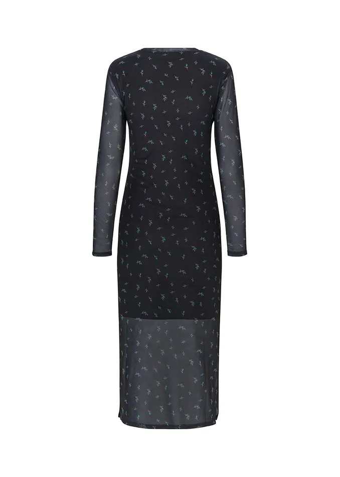 Women Tasse Print Dress Green Bloom Modstrm Dresses Women Tasse Print Dress Green Bloom Modstrm Dresses