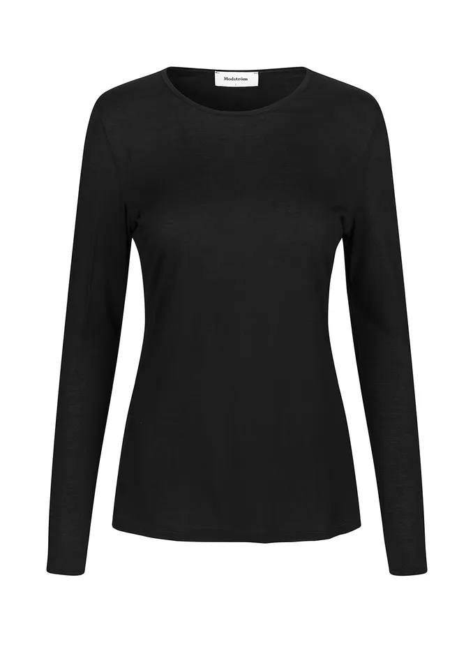Women TempoMD LS Tshirt Black Modstrm TShirts