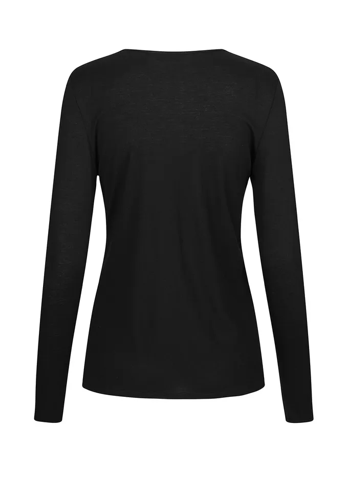 Women TempoMD LS Tshirt Black Modstrm TShirts Women TempoMD LS Tshirt Black Modstrm TShirts