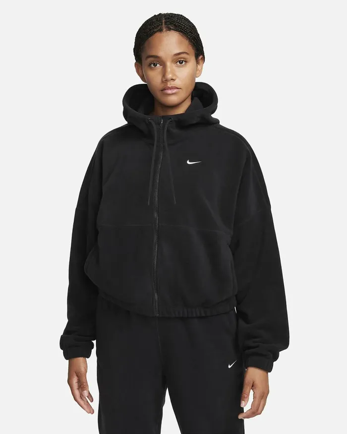 Women ThermaFit One Blackpale Ivory Nike Hoodies And Sweatshirts