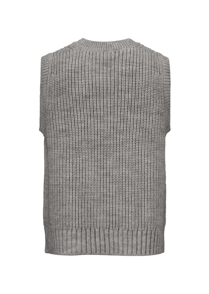 Women Timme Vest Light Grey Melange Modstrm Blouses and Knitwear Women Timme Vest Light Grey Melange Modstrm Blouses and Knitwear