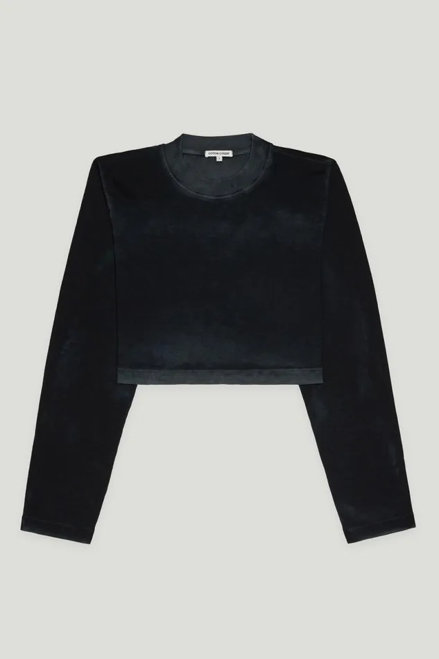Women Tokyo Crop Shirt Vintage Black COTTON CITIZEN Shirts Women Tokyo Crop Shirt Vintage Black COTTON CITIZEN Shirts