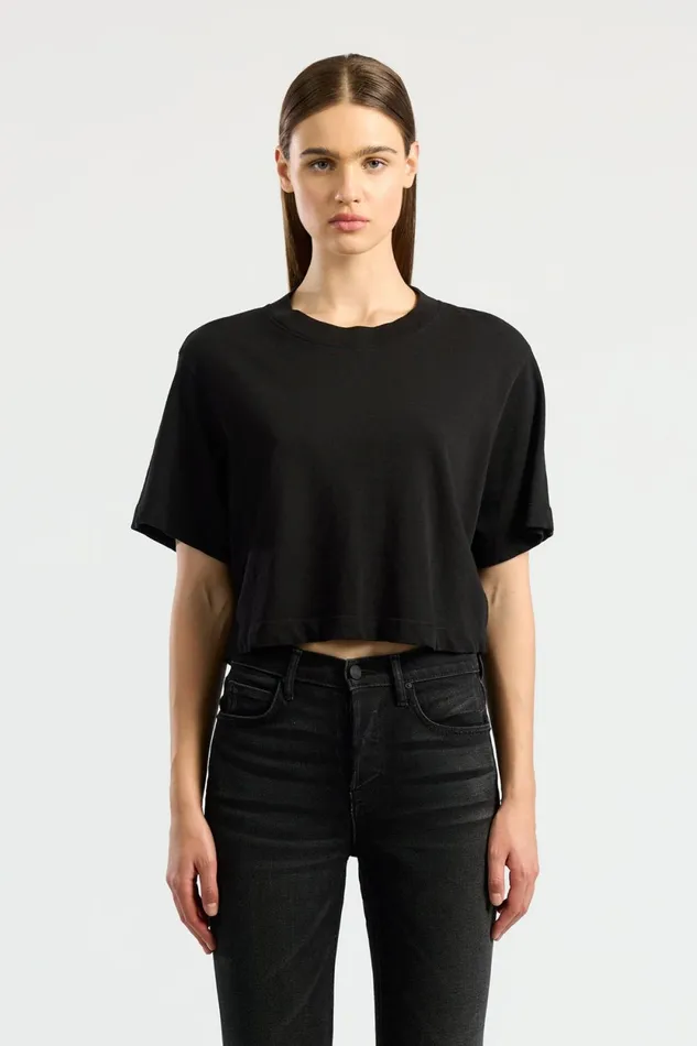 Women Tokyo Crop Tee Jet Black COTTON CITIZEN Tees