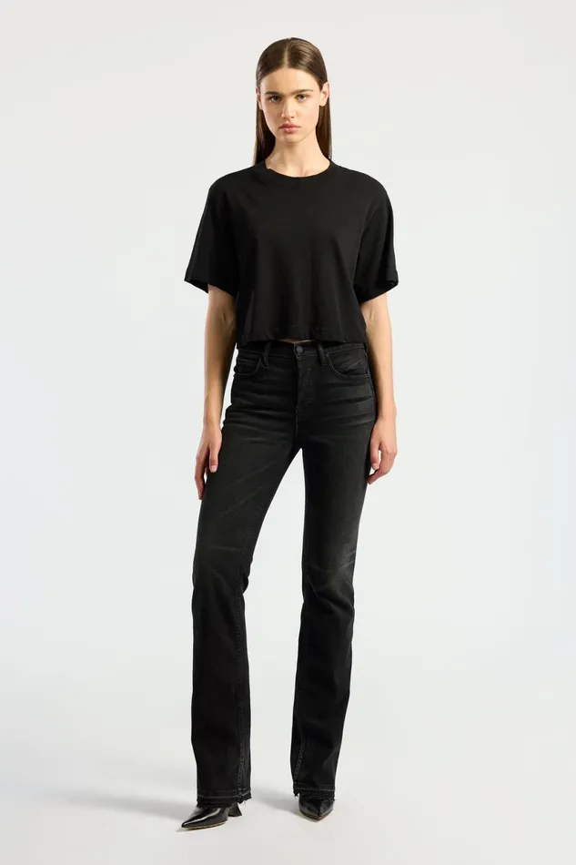 Women Tokyo Crop Tee Jet Black COTTON CITIZEN Tees