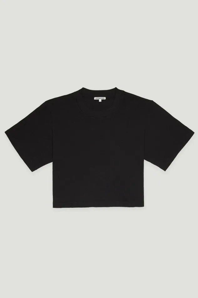 Women Tokyo Crop Tee Jet Black COTTON CITIZEN Tees