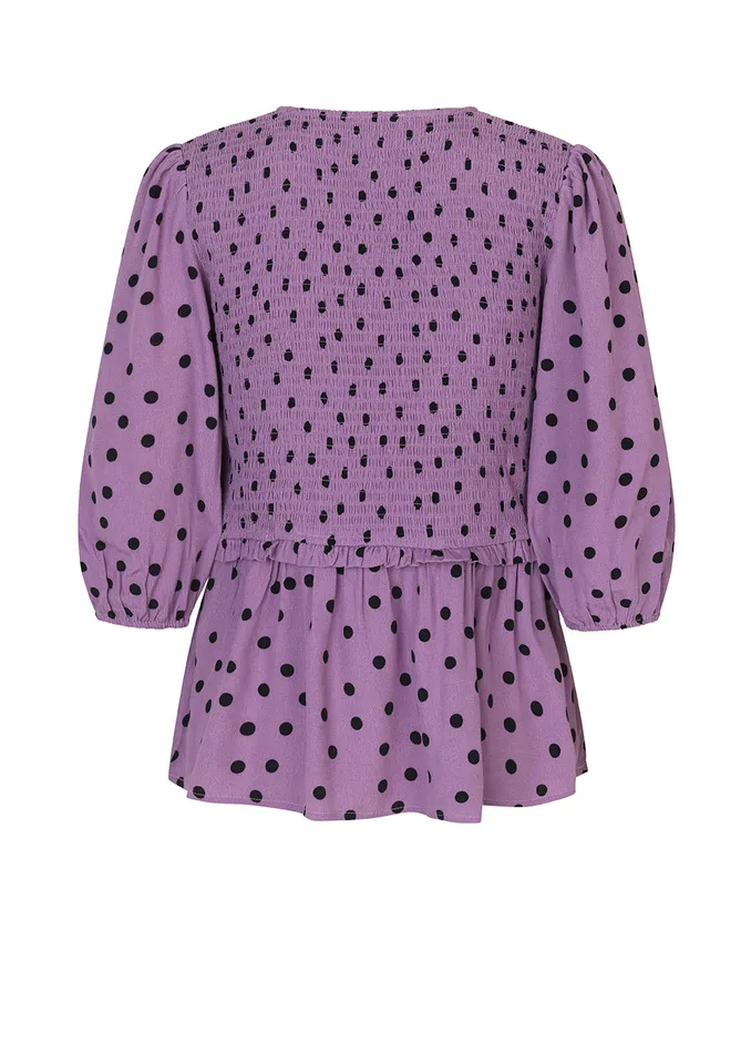 Women Tomme Print Top Bold Dot Valerian Modstrm Tops